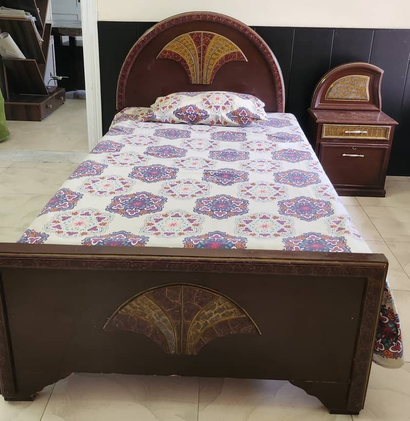 Single Bed( Wooden) 4