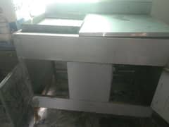 fast food counter hard plate and frier
