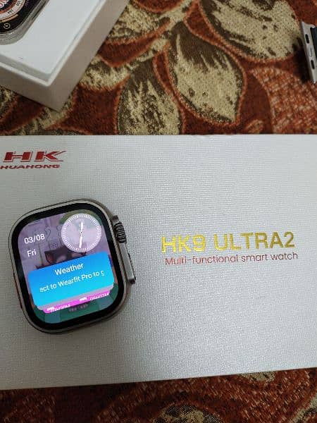 Hk9 ultra 2 smart watch latest and fastest processor of watches 2strap 4