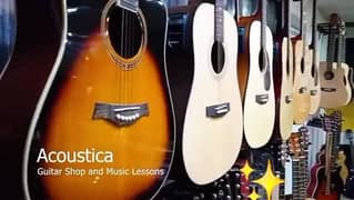 Quality guitars collection at Acoustica guitar shop