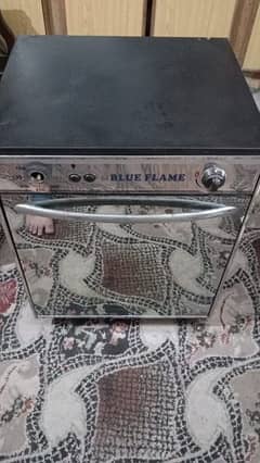 cooking range by blue flame