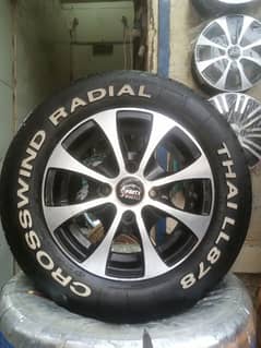 BRAND NEW TYRES WITH RIMS FOR ALTO VXR AND SUZUKI EVERY