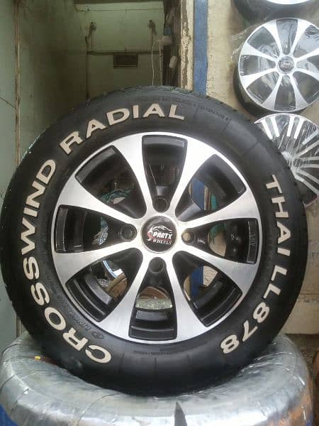 BRAND NEW TYRES WITH RIMS FOR ALTO VXR AND SUZUKI EVERY 0