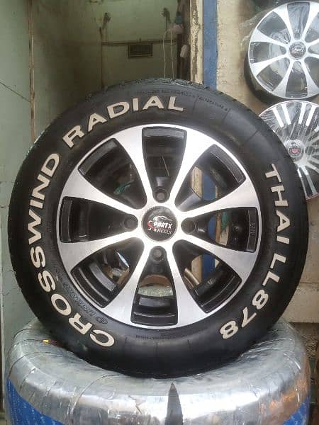 BRAND NEW TYRES WITH RIMS FOR ALTO VXR AND SUZUKI EVERY 1