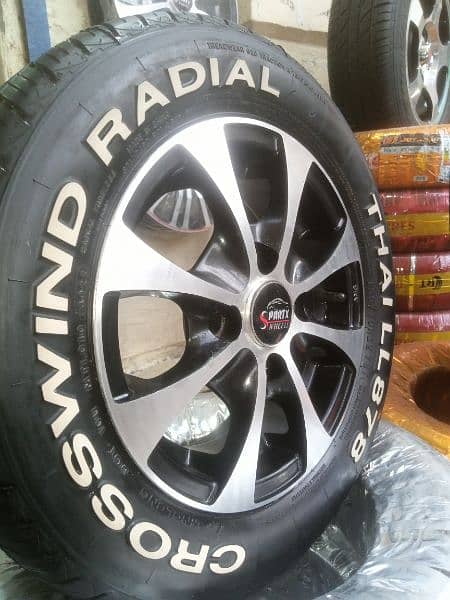BRAND NEW TYRES WITH RIMS FOR ALTO VXR AND SUZUKI EVERY 5