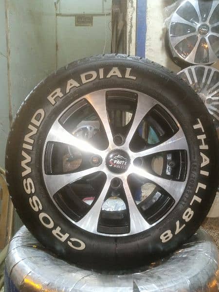 BRAND NEW TYRES WITH RIMS FOR ALTO VXR AND SUZUKI EVERY 7