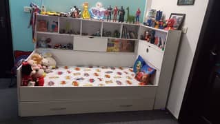 kids bed with sliding bed