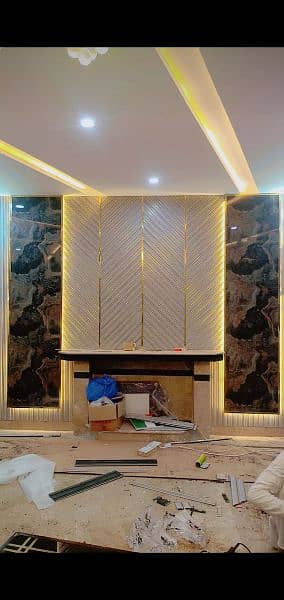 Media wall - fancy wall - feature wall - wpc wall panels 10