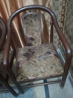 wooden cushion chairs for sale