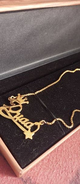 Duaa named chain with box /necklace/chain/jewellery 1