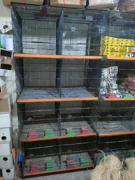 Used Iron Folding Birds Cages - Excellent Condition 0