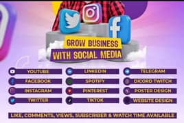 Boost Your Socail Media Account in Low Price All Account Grow