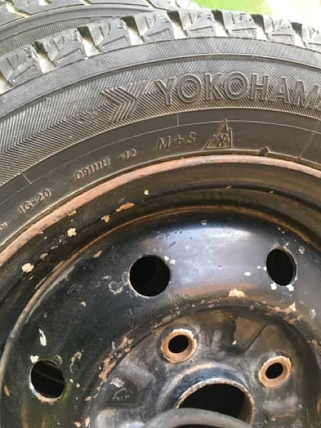 Toyota Yaris vitz Tyre’s & rim’s 165-65-13 original imported 0