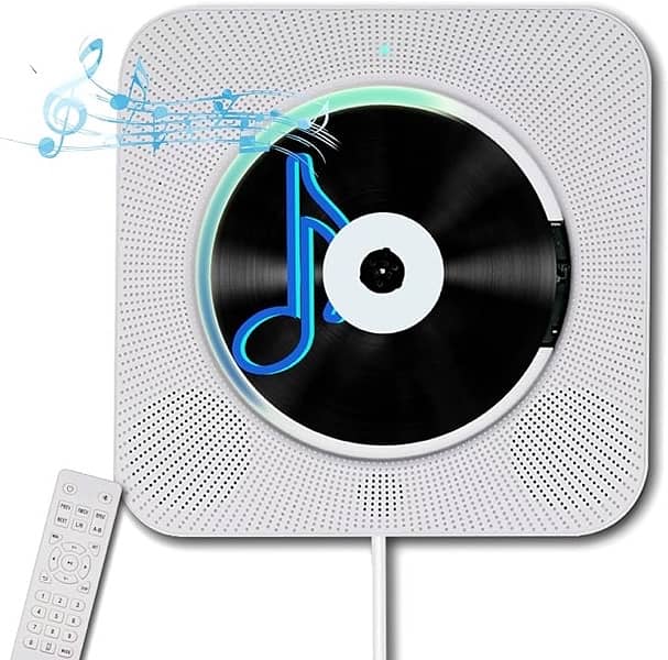 Wall Mounted CD Player Bluetooth Speaker Home Audio 3