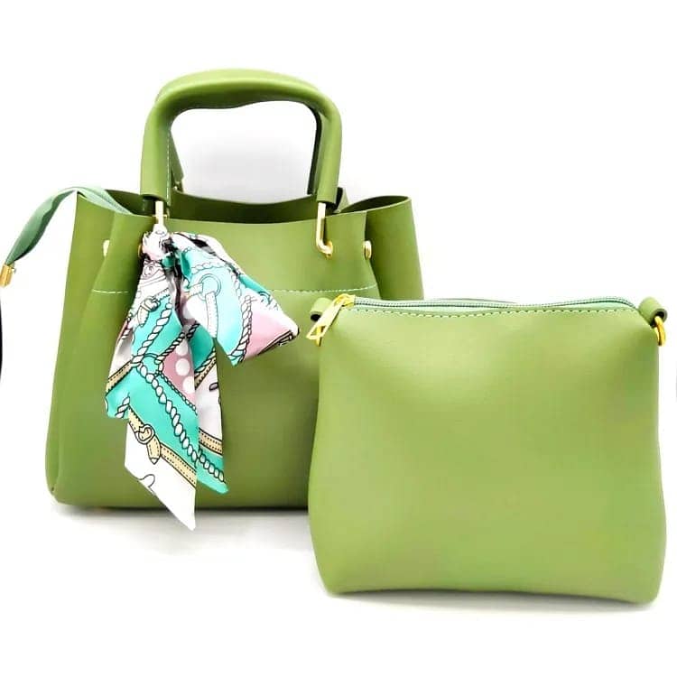 Ladies Bags/Shoulder Bag/ladies pouch |Girls Purse 2Pcs Pu Leather New 1