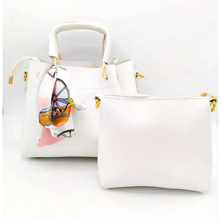 Ladies Bags/Shoulder Bag/ladies pouch |Girls Purse 2Pcs Pu Leather New 5