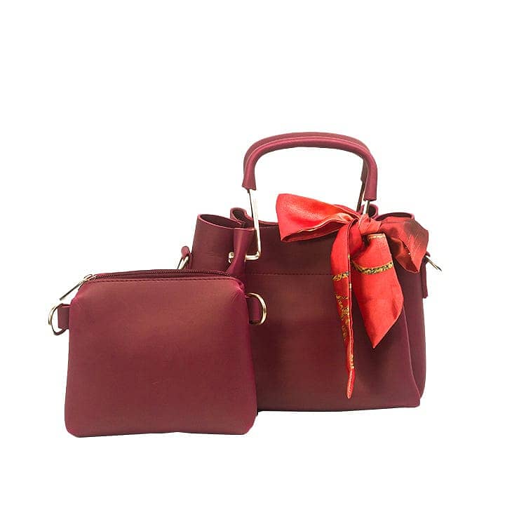 Ladies Bags/Shoulder Bag/ladies pouch |Girls Purse 2Pcs Pu Leather New 6