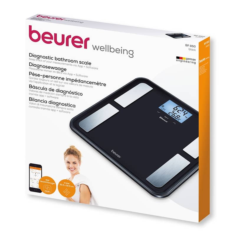 Beurer BF 850 Diagnostic Bathroom Scale - Black 0