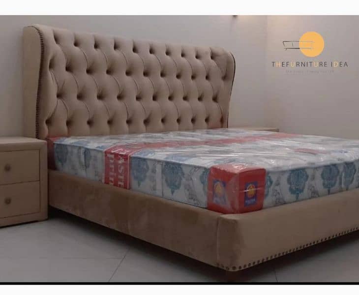 bed / double bed /king size bed /wooden bed /velvet bed /bed set 1