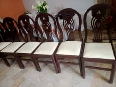 six dining chairs