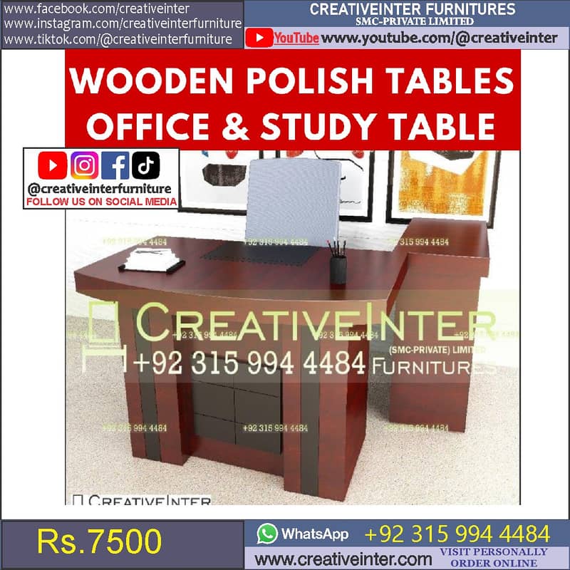 Metal Office table study desk chair computer staff working workstation 17