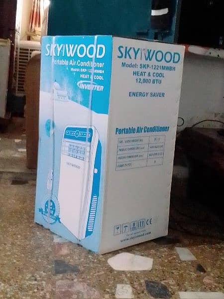 SKYIWOOD PORTABLE AC ENERGY SAVER DC INVERTER HEAT AND COOL 1 TONE 1