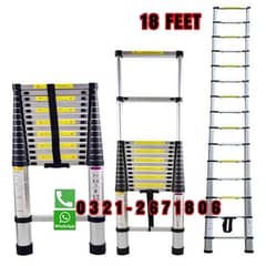 ALMUNIUM TELESCOPIC SINGLE LADDER 18 FT  BEST FOR CLEANING GYM