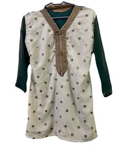 4 piece dress ( shirt, gaon, duppata, shara) embroidery gaon