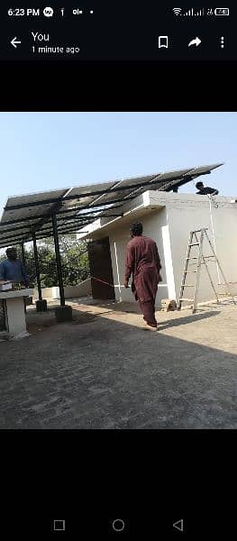 Elevated solar structure Customized Guarder Work 12Rs watt 1