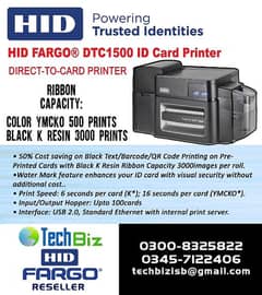 Fargo HID Dtc 1500 dualside Card Printer
