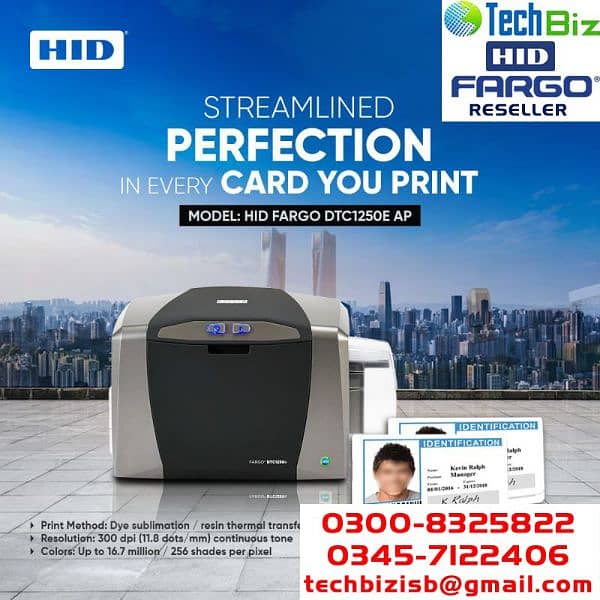 Fargo HID Dtc 1500 dualside Card Printer 1