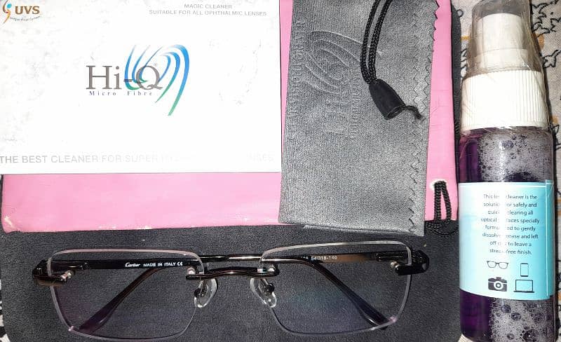HI-Q three piece Eye Glasses un. breakable (-2.25) (cyl -0.25) 1