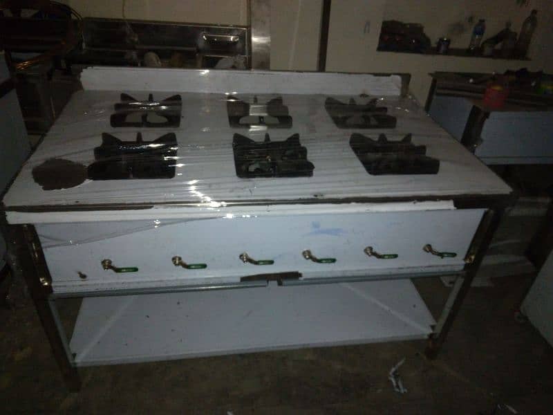 stove 3 burners size 24x43 stainless Steel non magnet 13