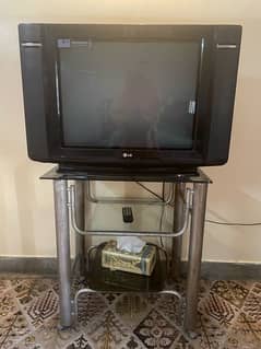 LG 21 inch super slim tv with trolley