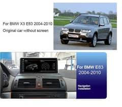 bmw e83 x3 android tv with complete accessories