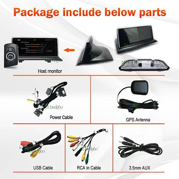 bmw e83 x3 android tv with complete accessories 3