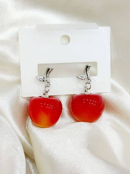 Cherry Shape Earrings Pair 2