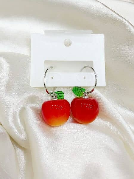 Cherry Shape Earrings Pair 3