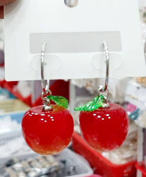 Cherry Shape Earrings Pair 5