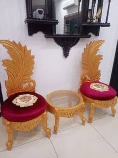 chinioti Peerah chairs set with coffee table