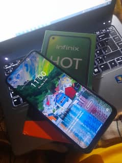 Infinix Hot 10 4/64 GB 9/10 condition with Box and orignal charger