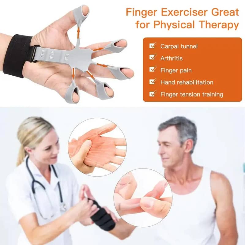 Finger Gripper Guitar Finger Exerciser Hand Strengthener 7