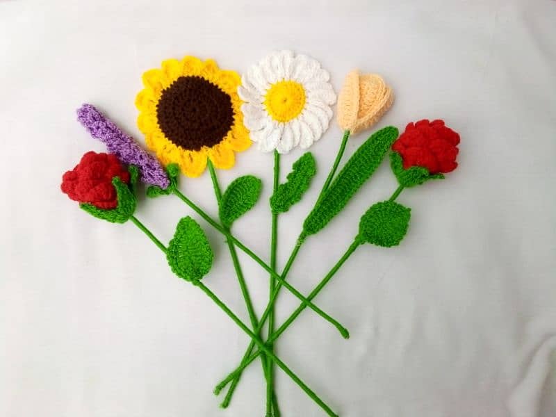 Handmade Crochet Flowers (also Available in bulk quantity) 0