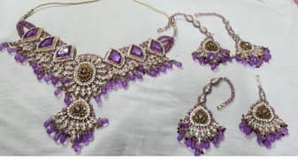 Kundan jewelery Set with jhumar and bindi for sale