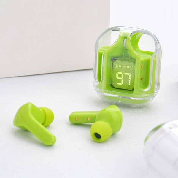 Bluetooth Stereo Sound Transparent Wireless Earbuds 2