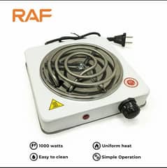 RAF Electric Stove & Hot Plate with Fast Heat Up R. 8010B 1000w 0