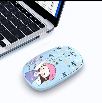 T9 2.4G Colour Pattern Wireless Mouse