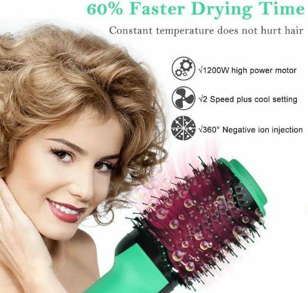 2 In 1 Hair Dryer And Volumizer Warm Air Fast Styling Straightener 3