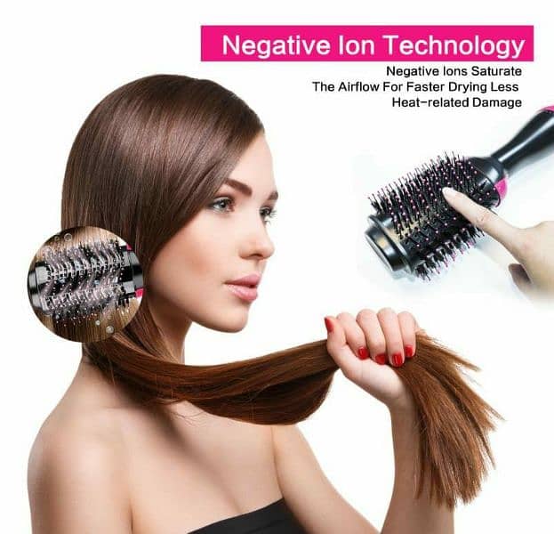 2 In 1 Hair Dryer And Volumizer Warm Air Fast Styling Straightener 4