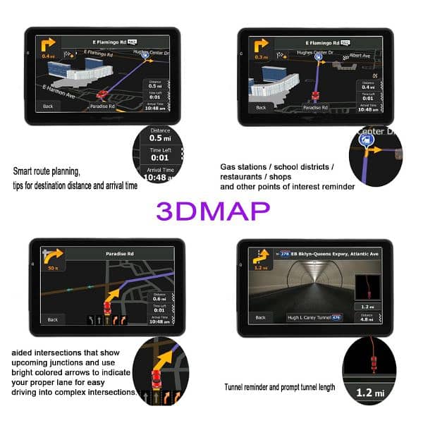 7" CAR GPS SATELLITE NAVIGATION SYSTEM 8GB 2